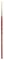 Princeton Series 4050 Heritage Synthetic Sable Brush-Short Handle Liner Size 4